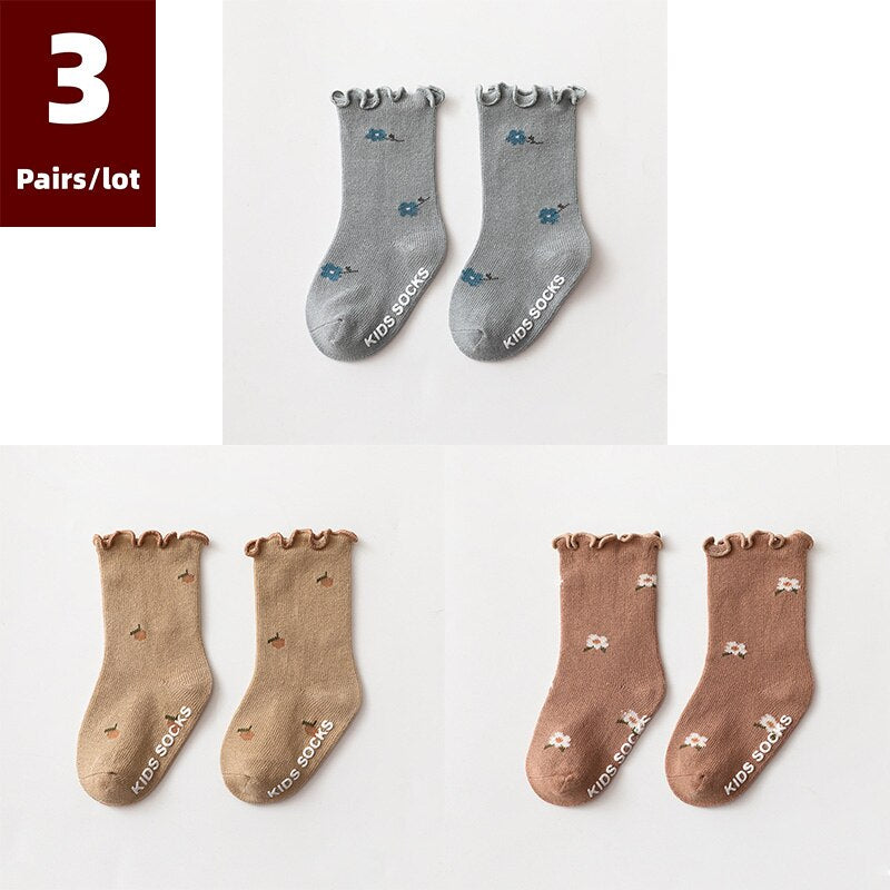 CozySteps™ Anti-Slip Children's Socks (3 Pairs)