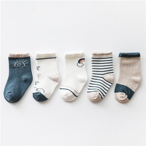 SnugWarm™ Infant Baby Socks 5 pair set