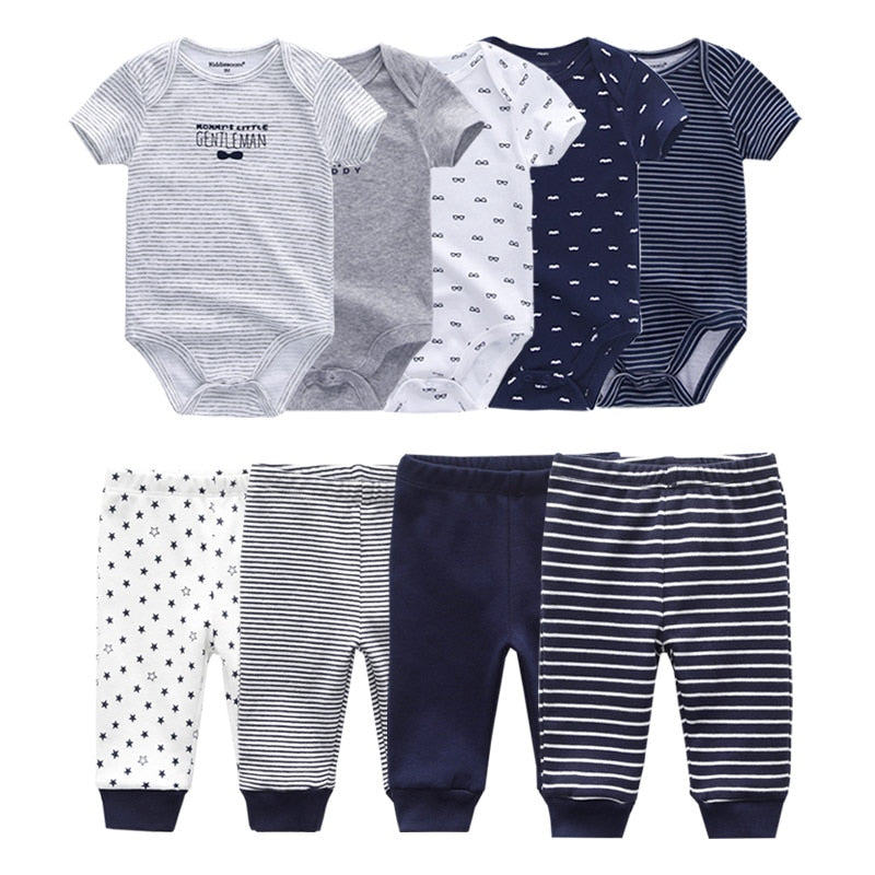 SnuggleCotton™ Baby Bodysuit & Pants Set