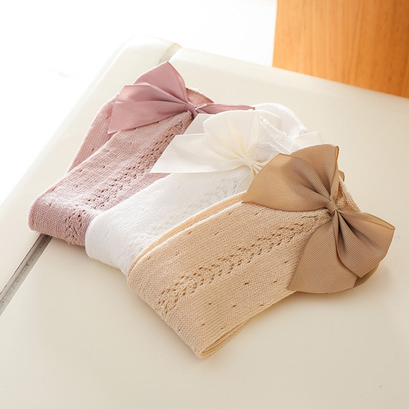 Bowtique™ Kids Bow Knee High Socks