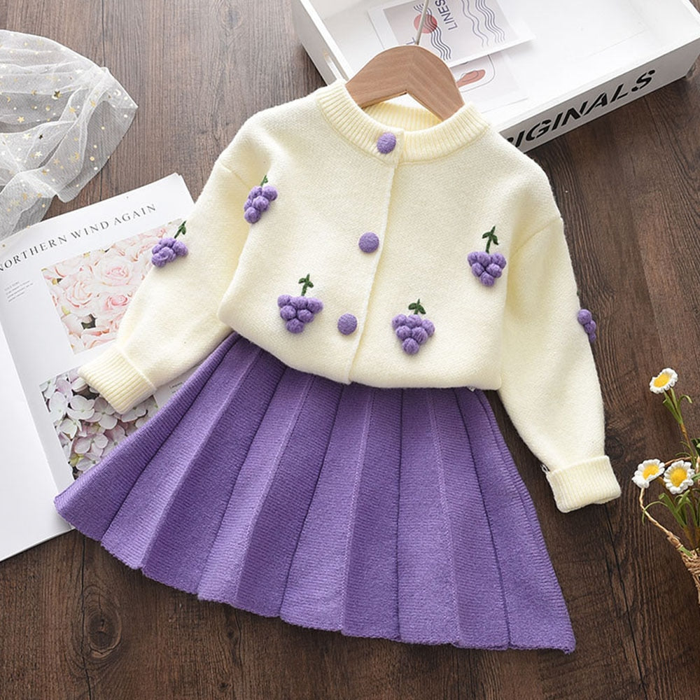 Bowtique™ Fruitful Embroidered Knitted dress