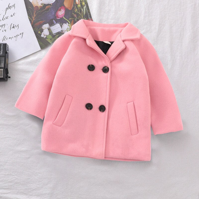 Woolen™  Double-Breasted Coat