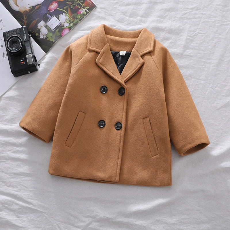 Woolen™  Double-Breasted Coat