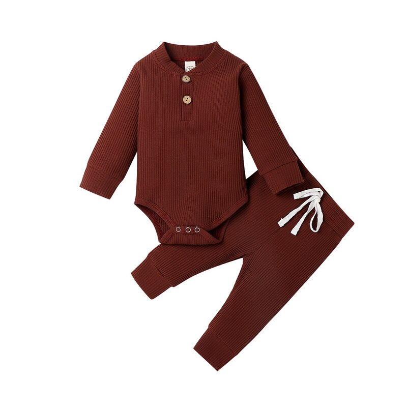 CozyChic™ Solid Color Baby Suit Set
