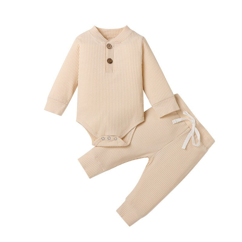 CozyChic™ Solid Color Baby Suit Set