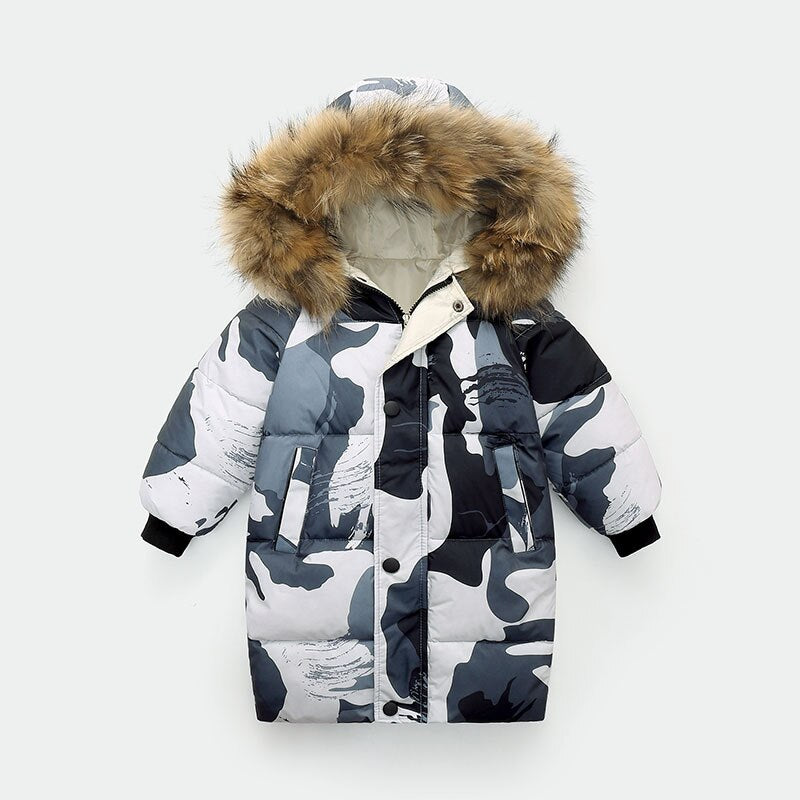 ArcticLuxe™ Fur Hooded Down Coat