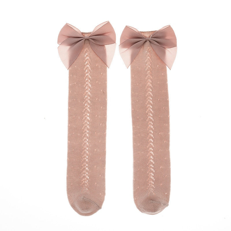 Bowtique™ Kids Bow Knee High Socks