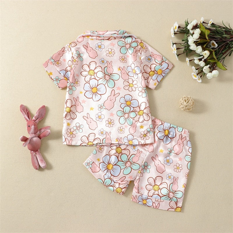 Floral Prints Baby Girls Pajama Set