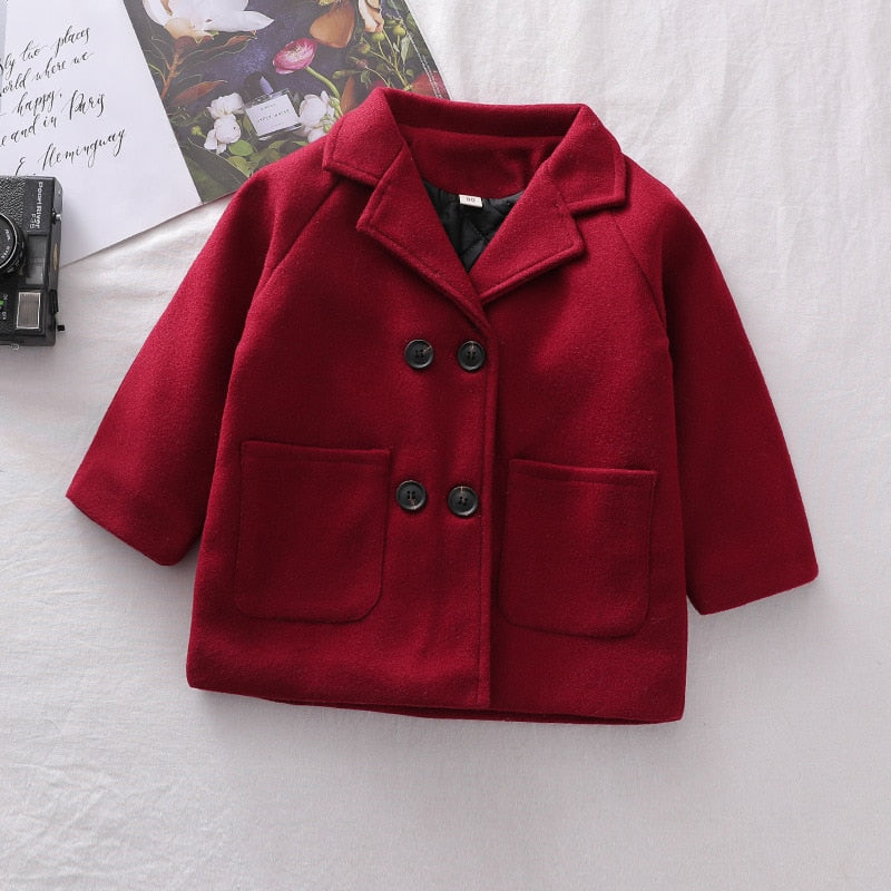 Woolen™  Double-Breasted Coat
