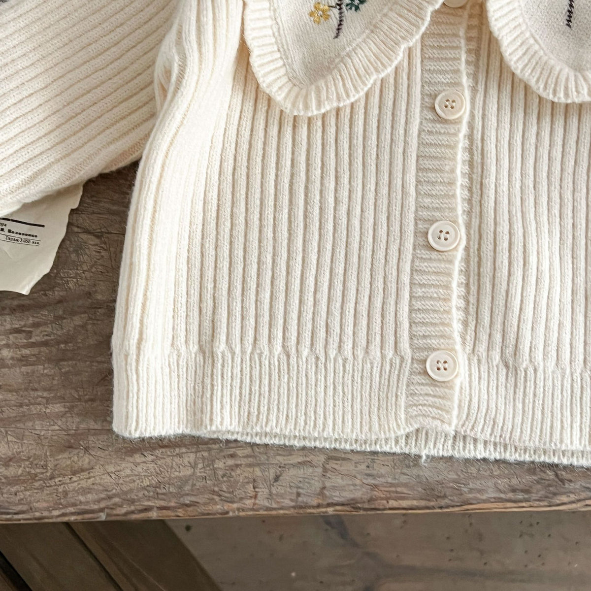 CozyHarmony™ Oversized Floral Collar Cardigan