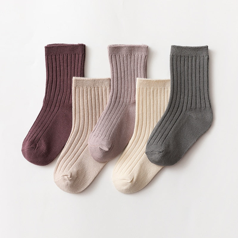 ComfyTots™ 5-Pair Baby Socks Set