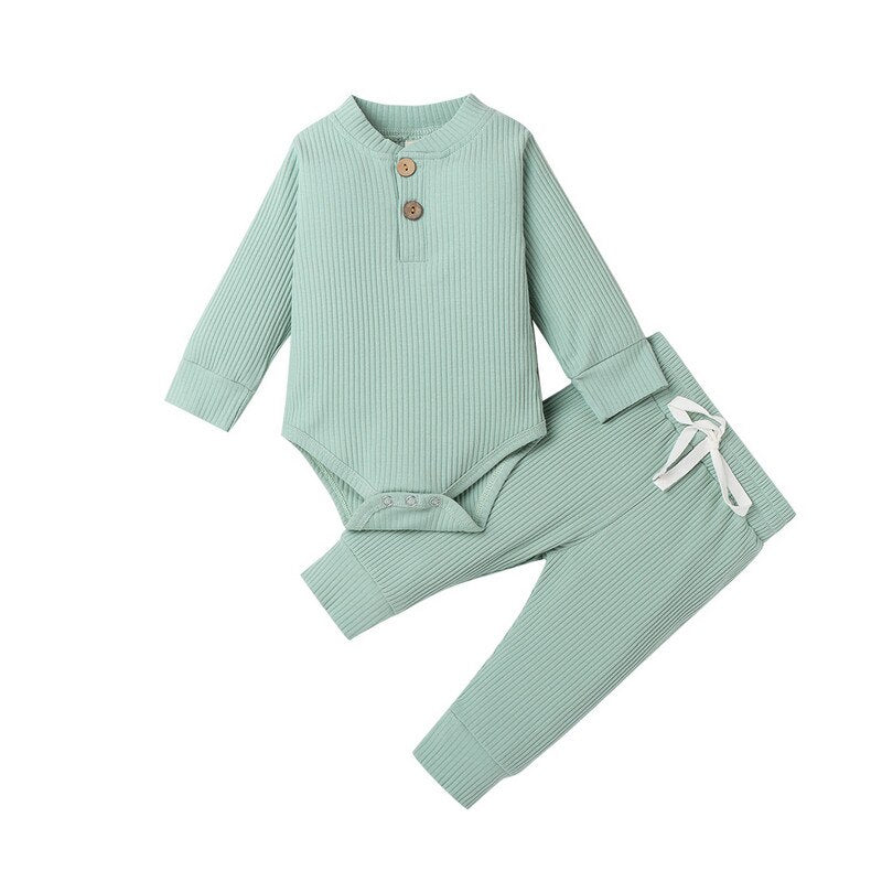 CozyChic™ Solid Color Baby Suit Set