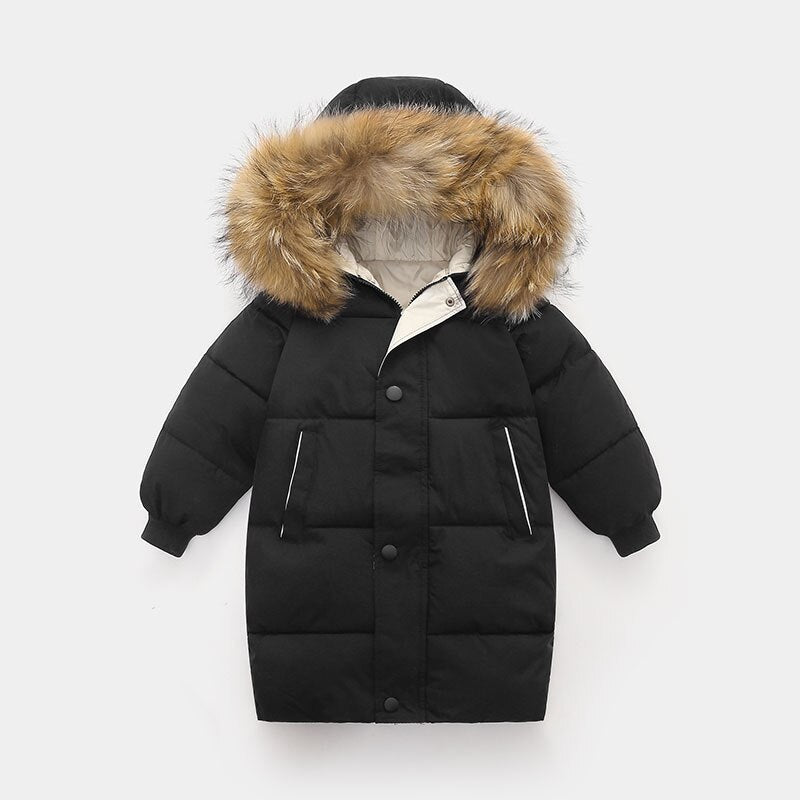 ArcticLuxe™ Fur Hooded Down Coat