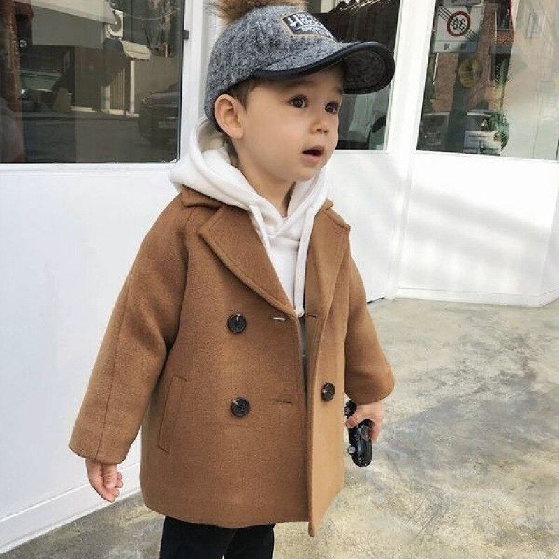 Woolen™  Double-Breasted Coat