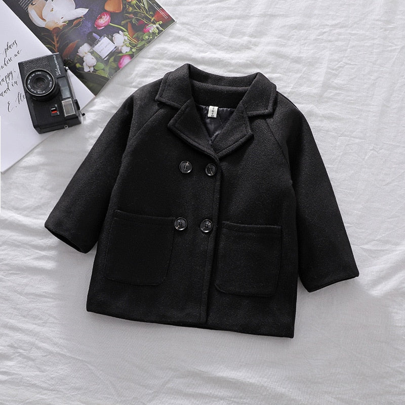Woolen™  Double-Breasted Coat