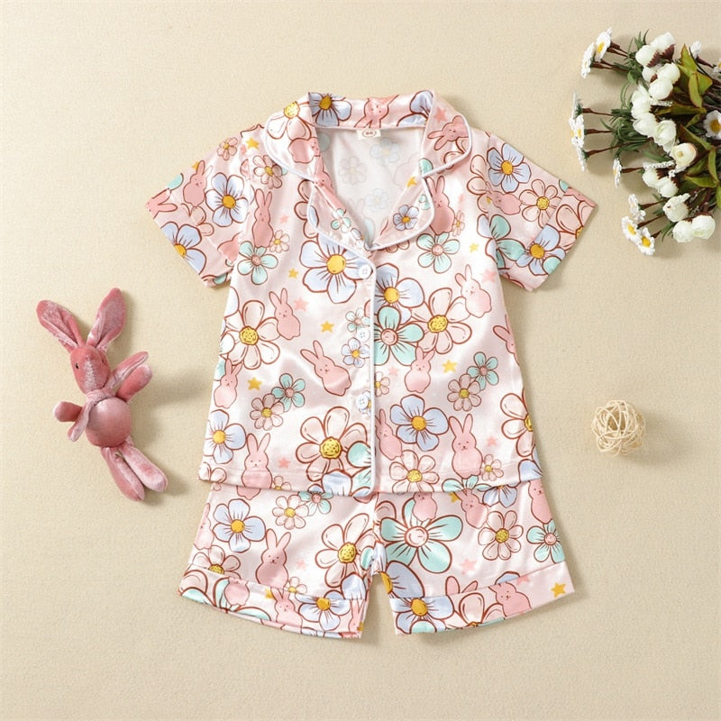 Floral Prints Baby Girls Pajama Set