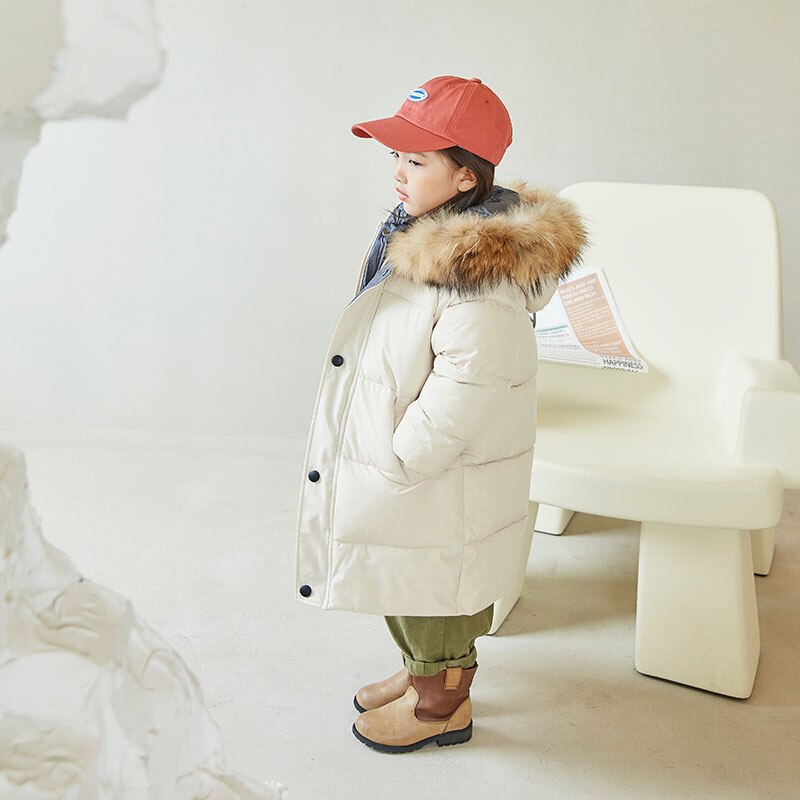 ArcticLuxe™ Fur Hooded Down Coat