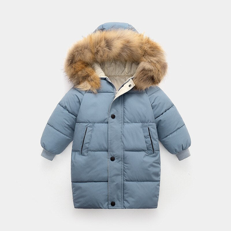 ArcticLuxe™ Fur Hooded Down Coat