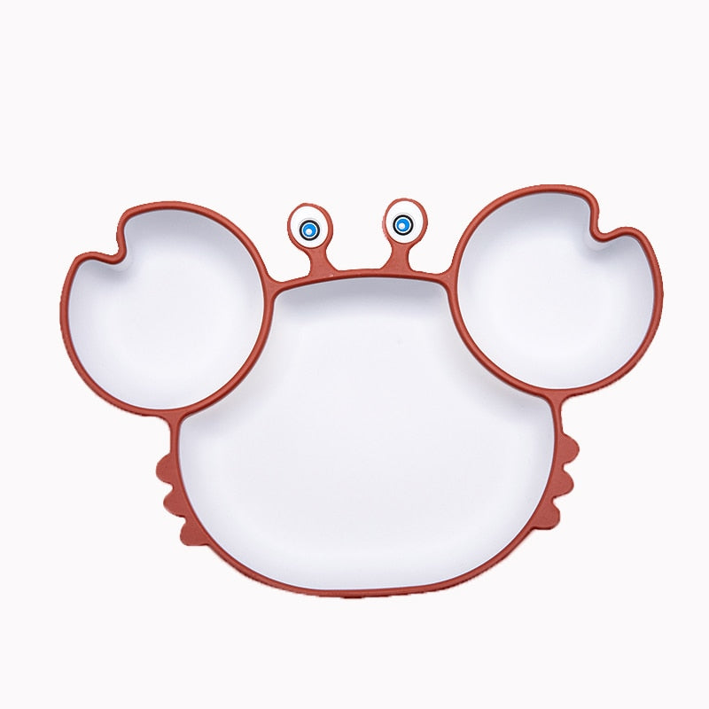 ColourfulCreations™ Crab Dish and Cutlery Set