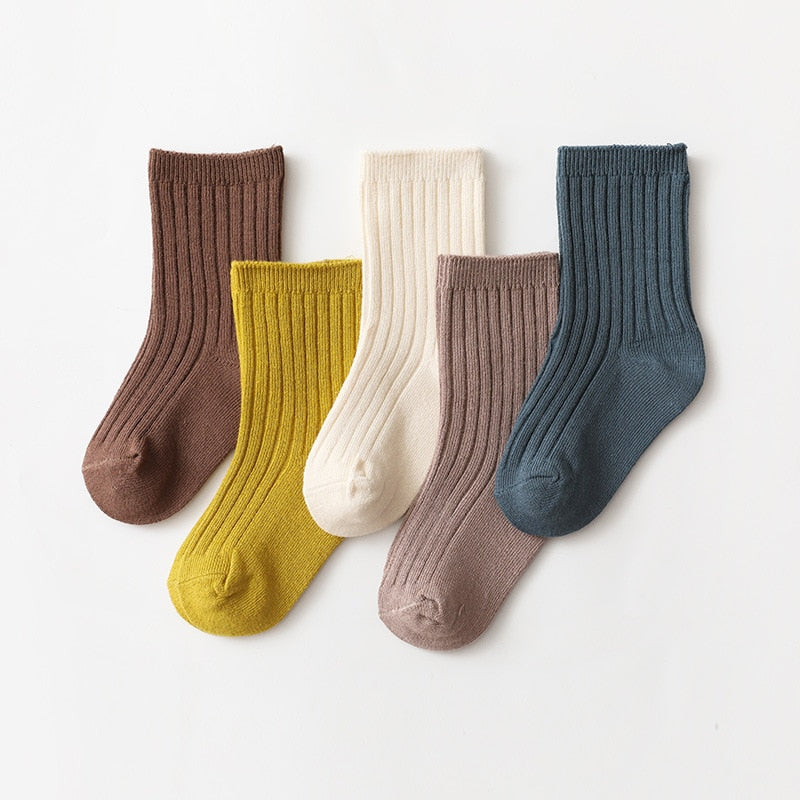 ComfyTots™ 5-Pair Baby Socks Set