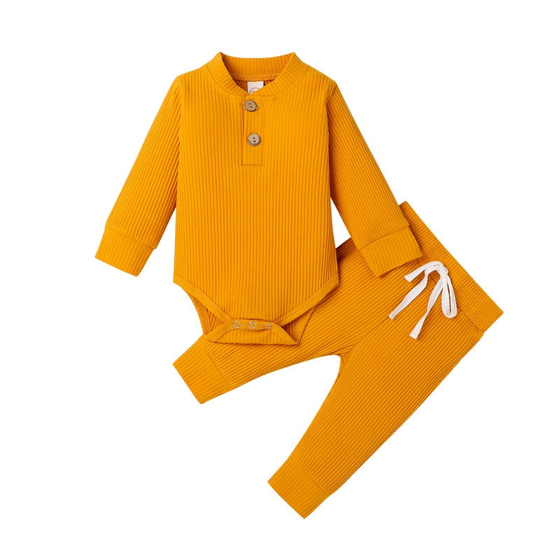 CozyChic™ Solid Color Baby Suit Set
