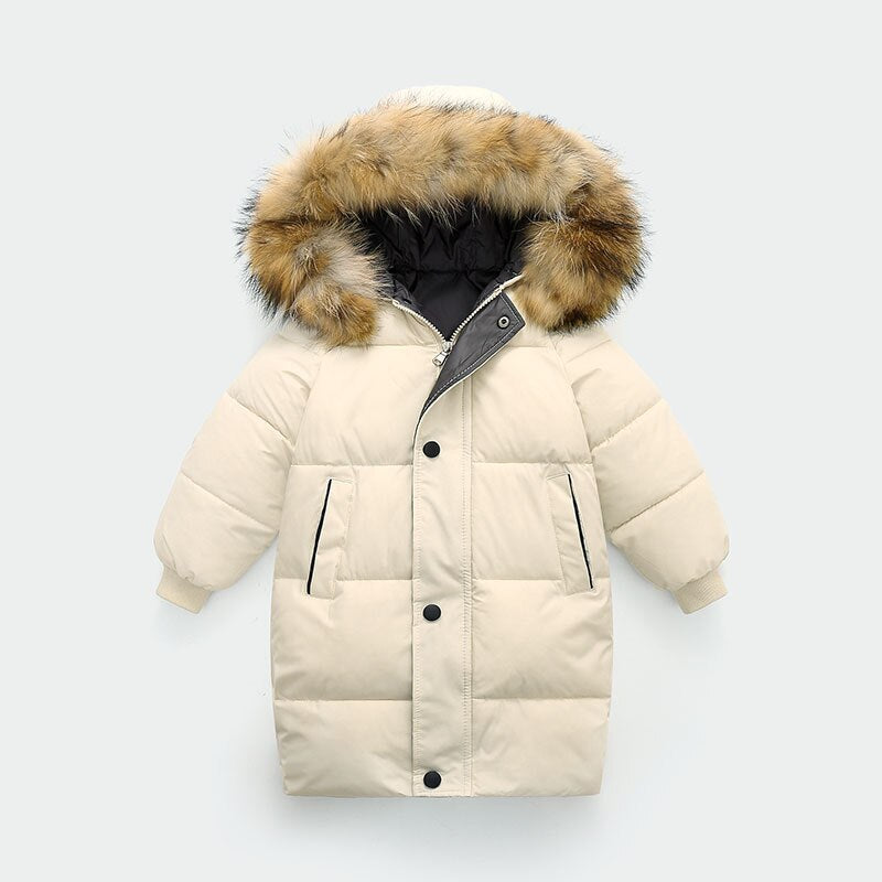 ArcticLuxe™ Fur Hooded Down Coat