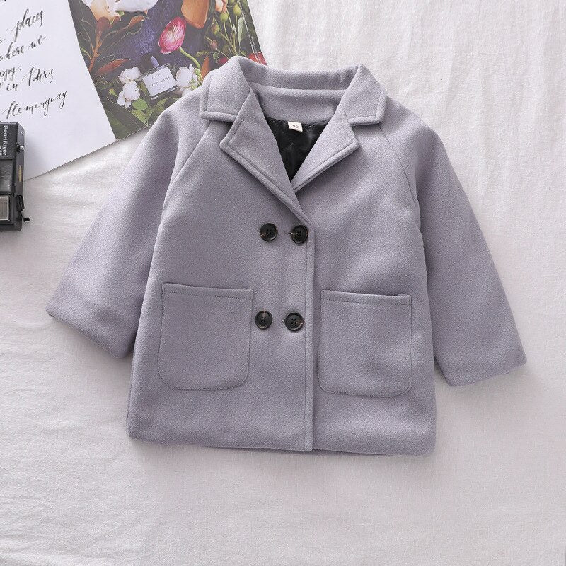 Woolen™  Double-Breasted Coat