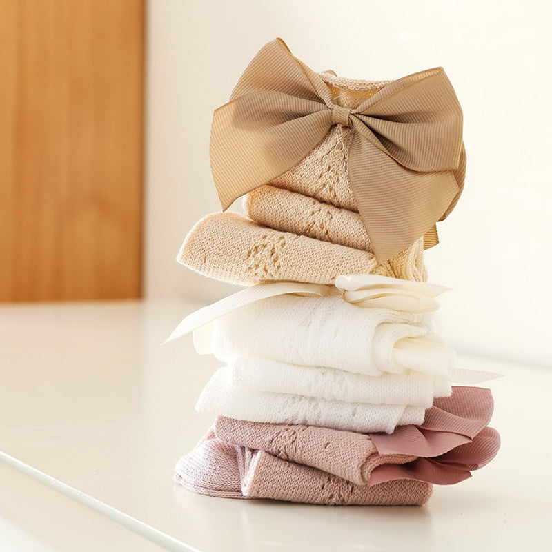 Bowtique™ Kids Bow Knee High Socks