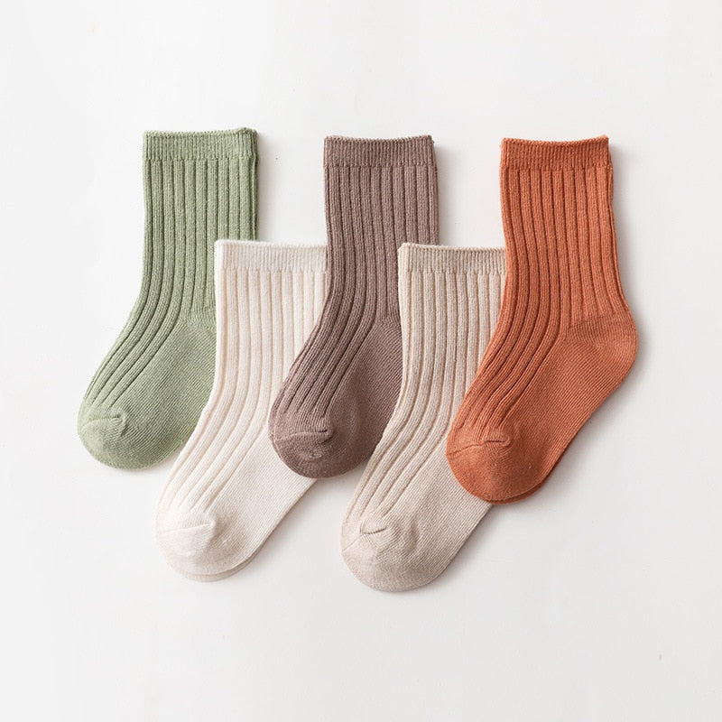 ComfyTots™ 5-Pair Baby Socks Set