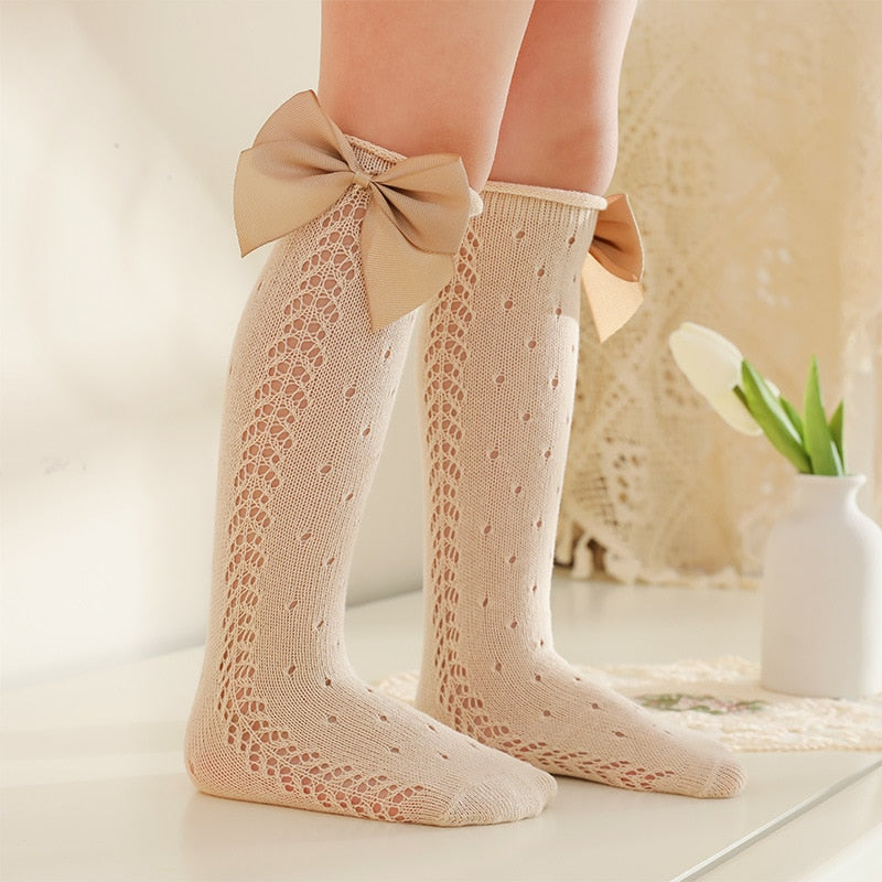 Bowtique™ Kids Bow Knee High Socks