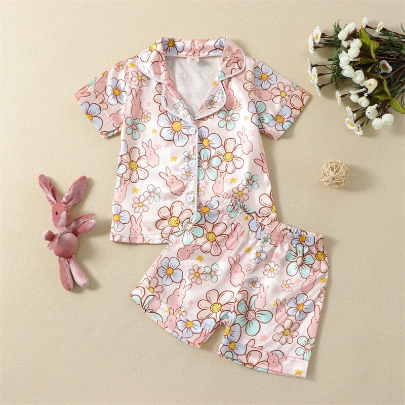 Floral Prints Baby Girls Pajama Set