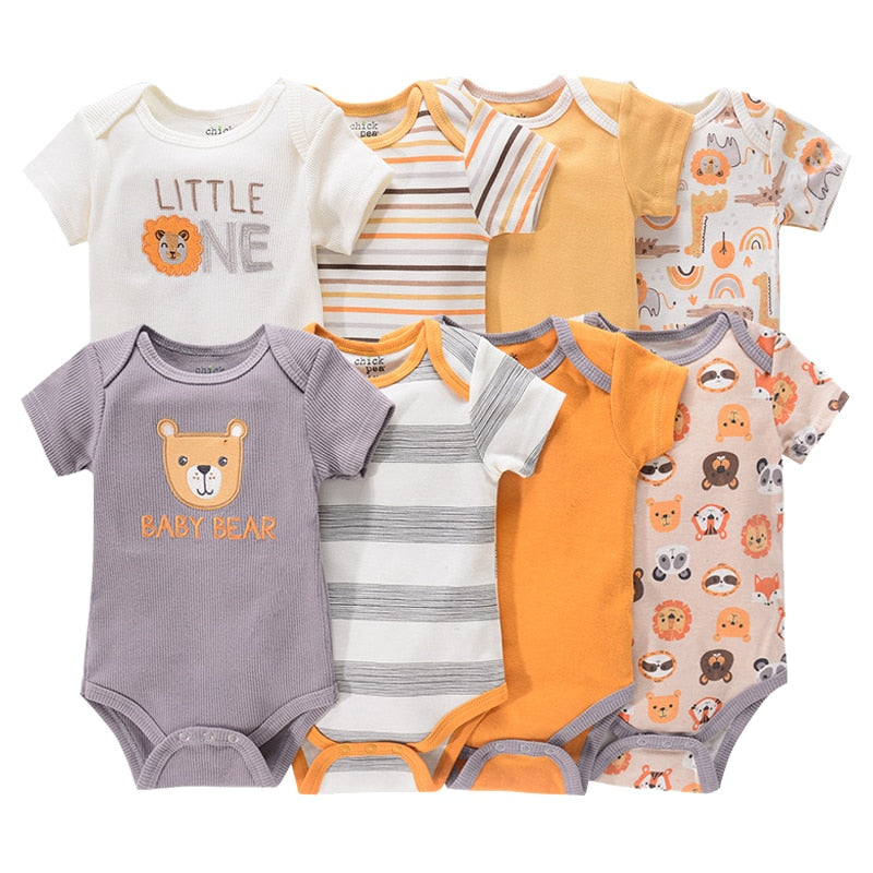 CozyBundles™ Playful Print 4-Pack Bodysuit